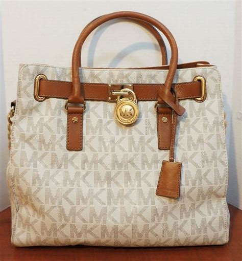 michael kors pvc signature hamilton north south tote